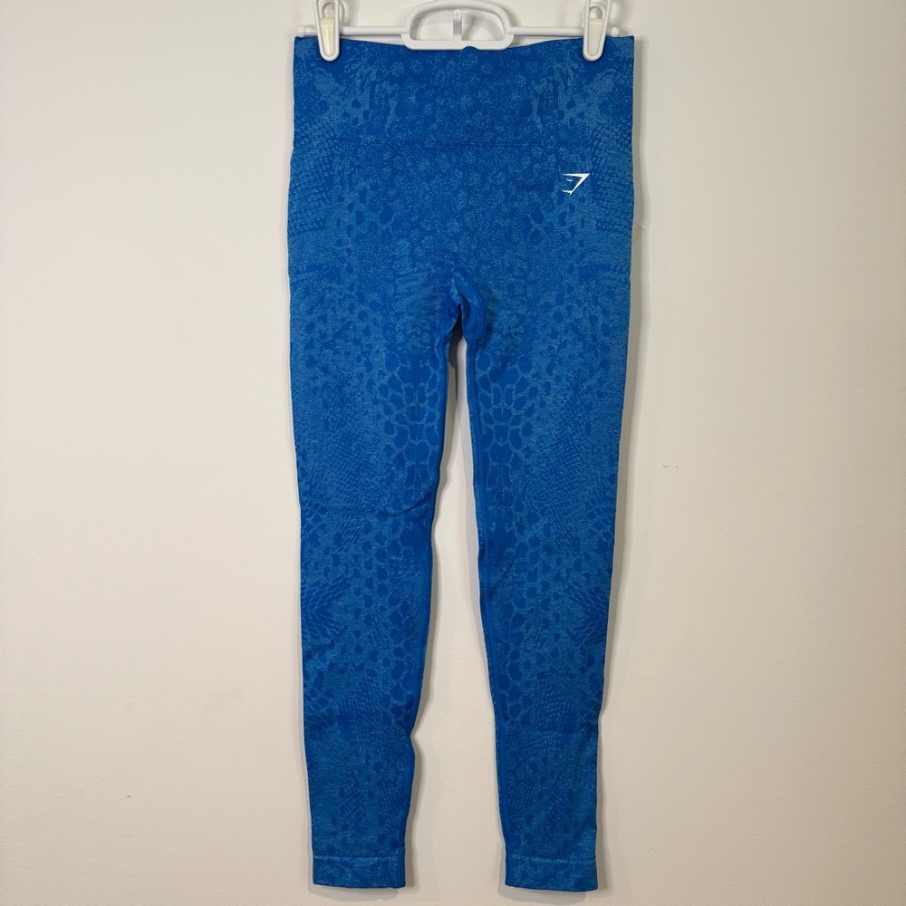 NEW Gymshark Whitney Simmons Adapt Animal Blue Leggings UNWORN Size Small